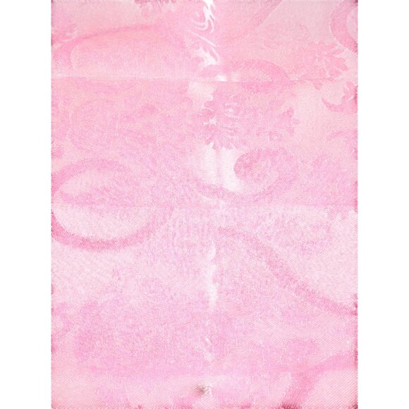 VTG French Baroque Damask Dinner Napkins 17" Burgundy Magenta Cloth Table Linens - Picture 3 of 7